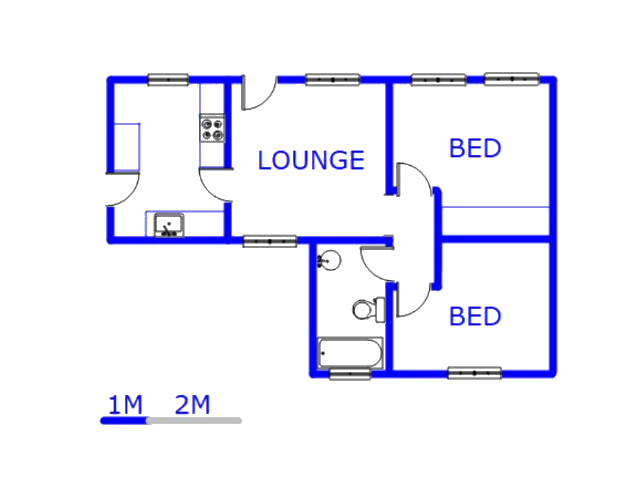Floor plan of the property in Zakariyya Park