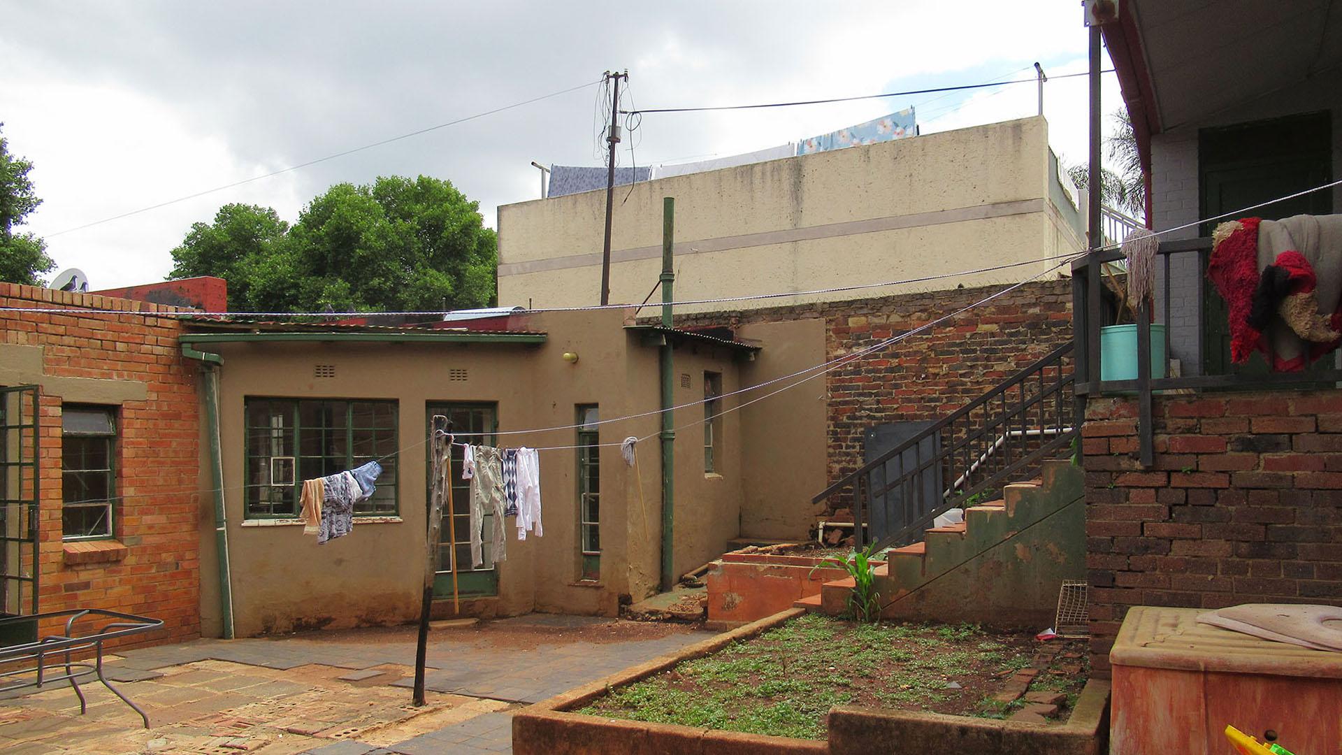 Backyard of property in Bezuidenhout Valley