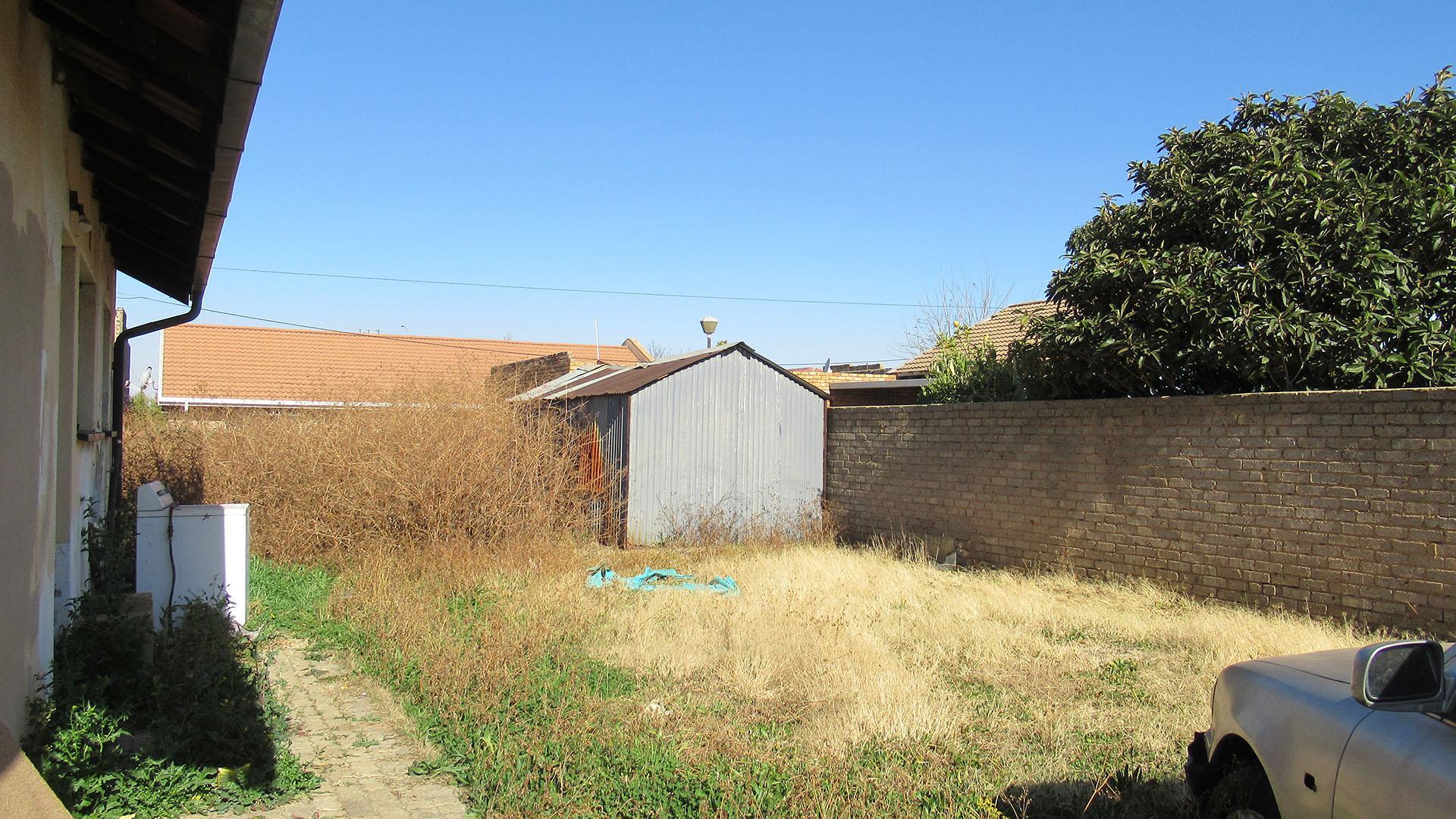 Backyard of property in Lenasia South
