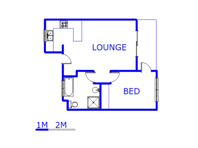 Floor plan of the property in Willowbrook