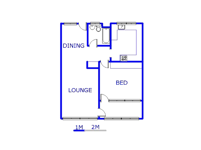 Floor plan of the property in Kempton Park
