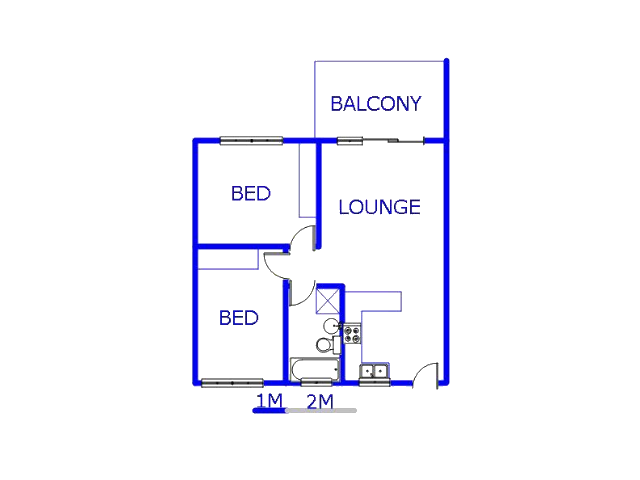 Floor plan of the property in Rand Collieries Sh