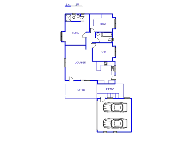 Floor plan of the property in Cato Manor 