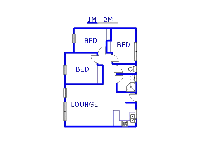 Floor plan of the property in Ravenswood