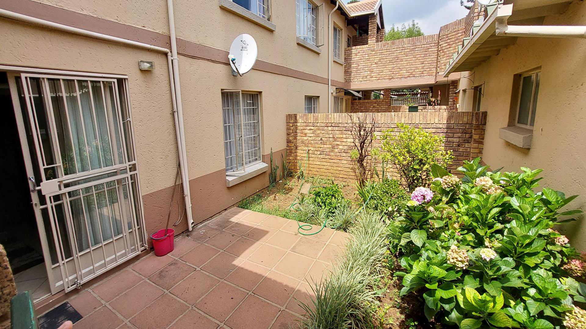 Patio of property in Rietfontein