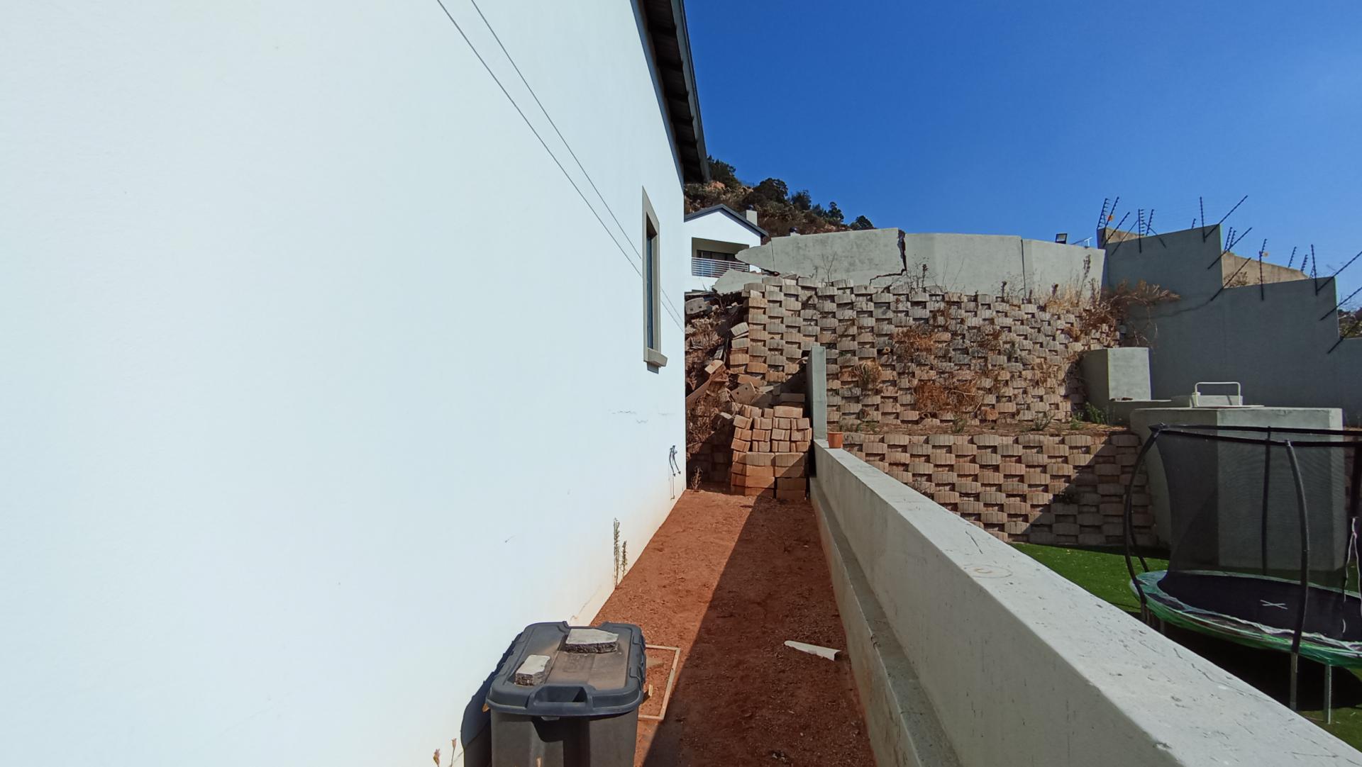 Backyard of property in Allen’s Nek