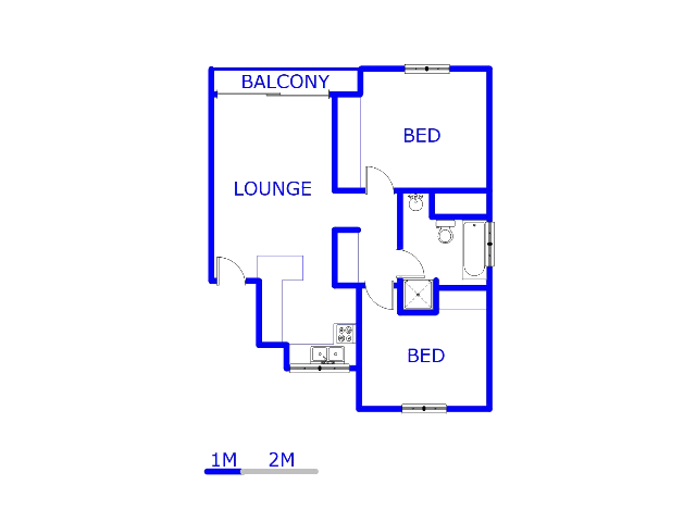 Floor plan of the property in Winternest