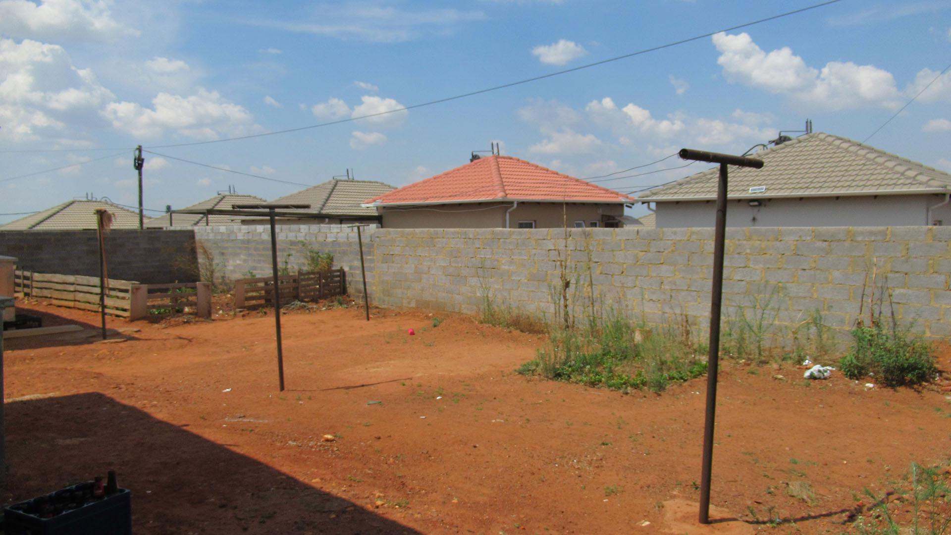 Backyard of property in Lehae