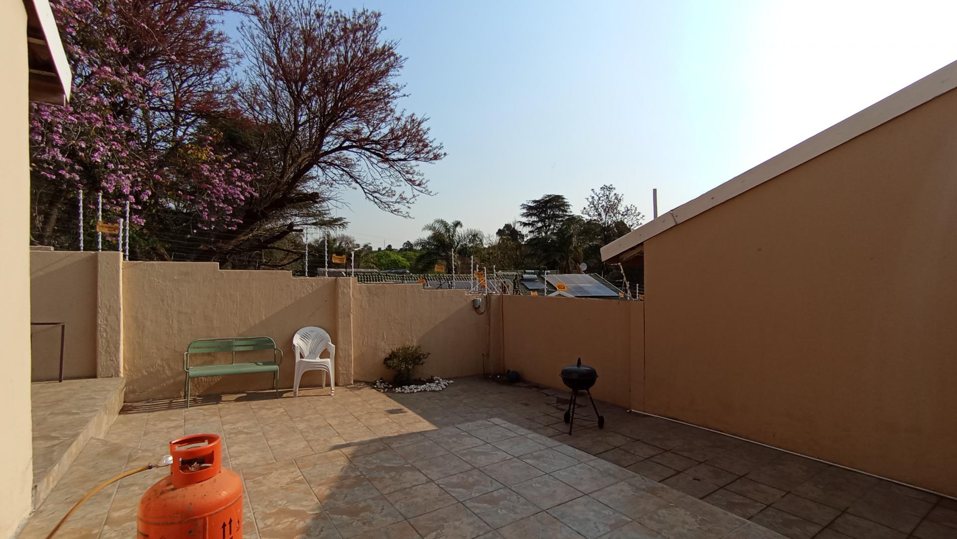 Backyard of property in Bryanston