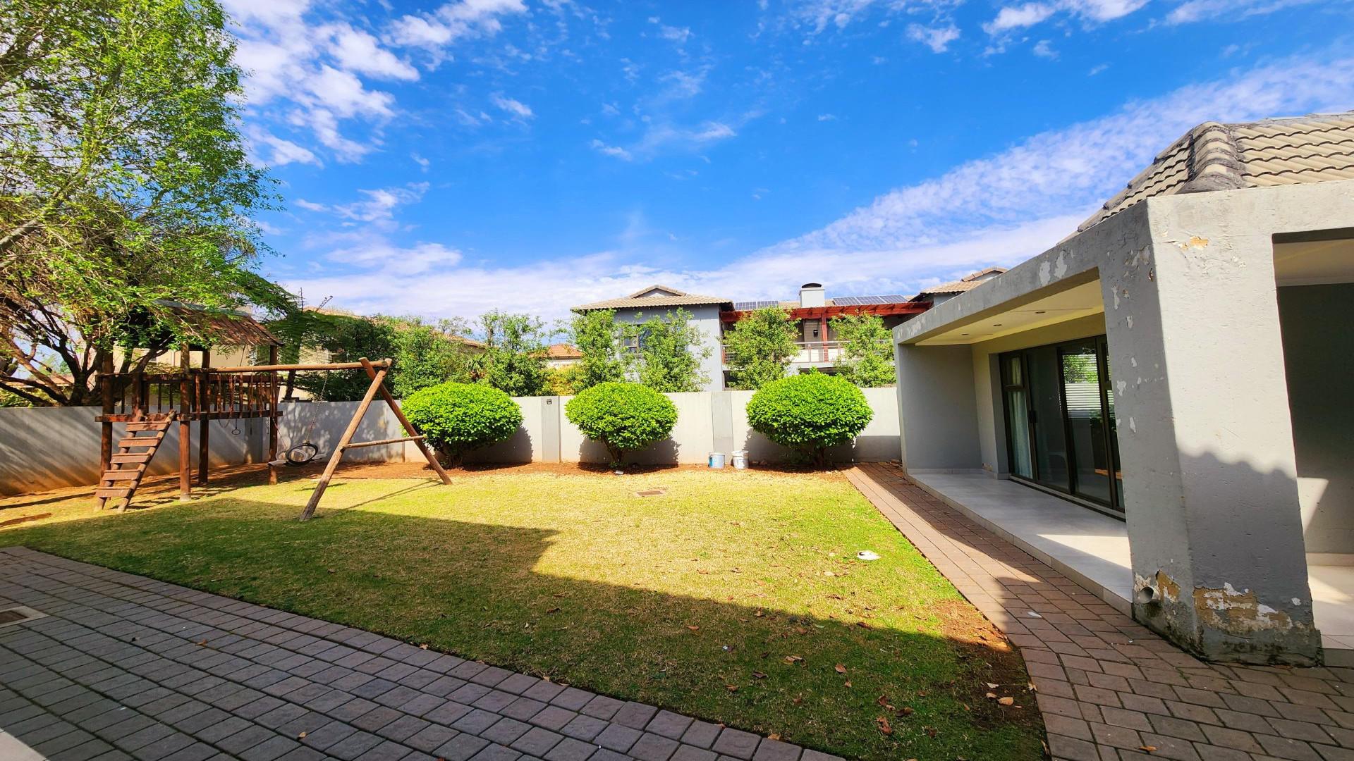 Backyard of property in Midstream Estate