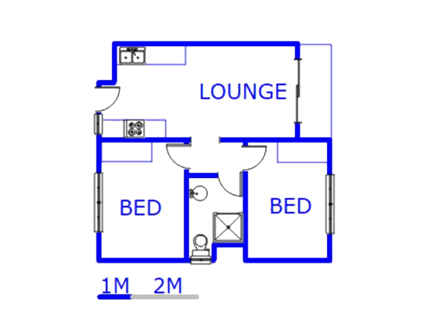 Floor plan of the property in Linbro Park A.H.