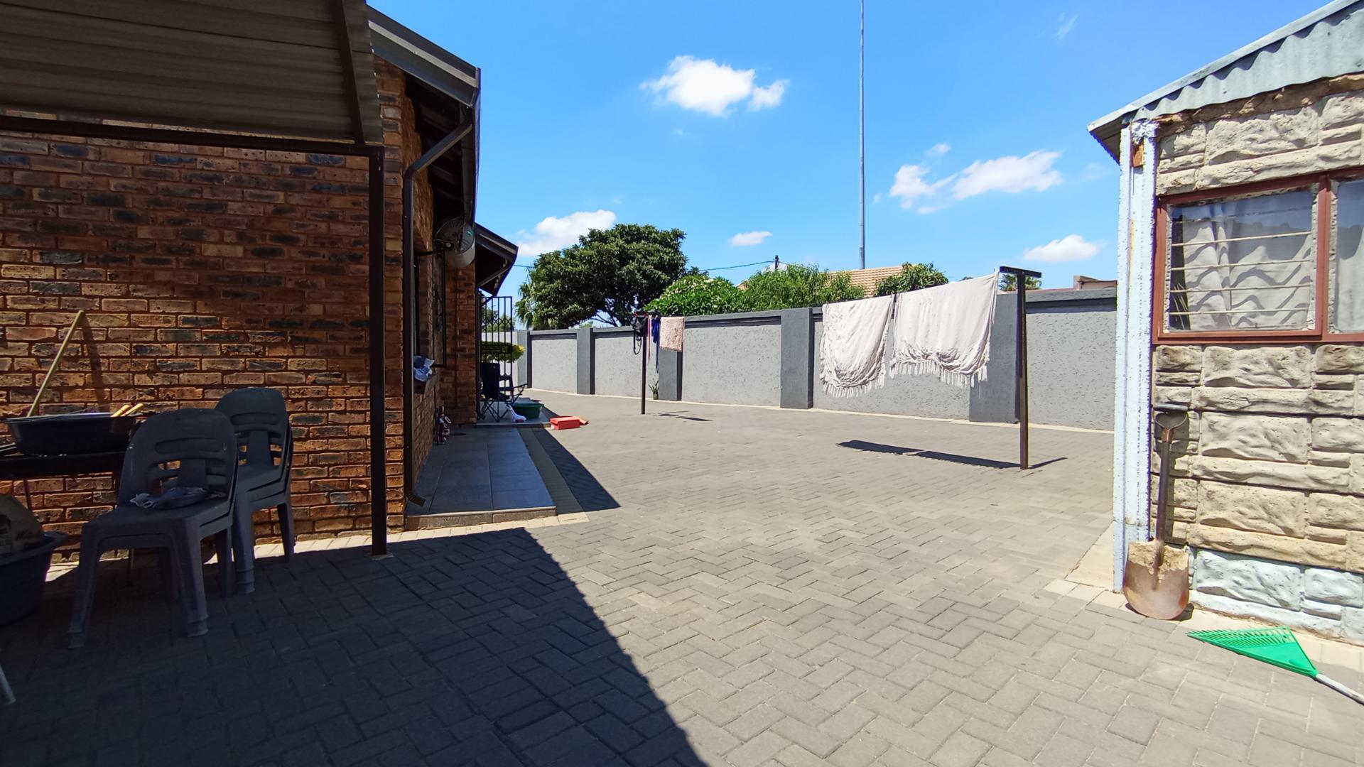 Backyard of property in Soshanguve