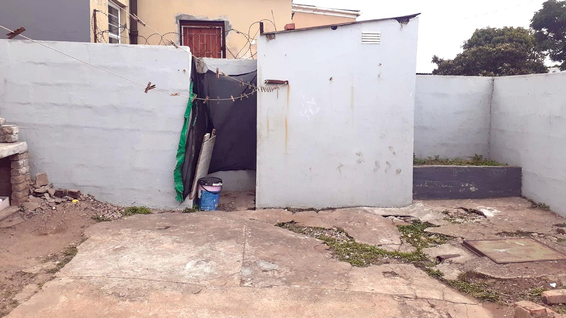 Backyard of property in North End