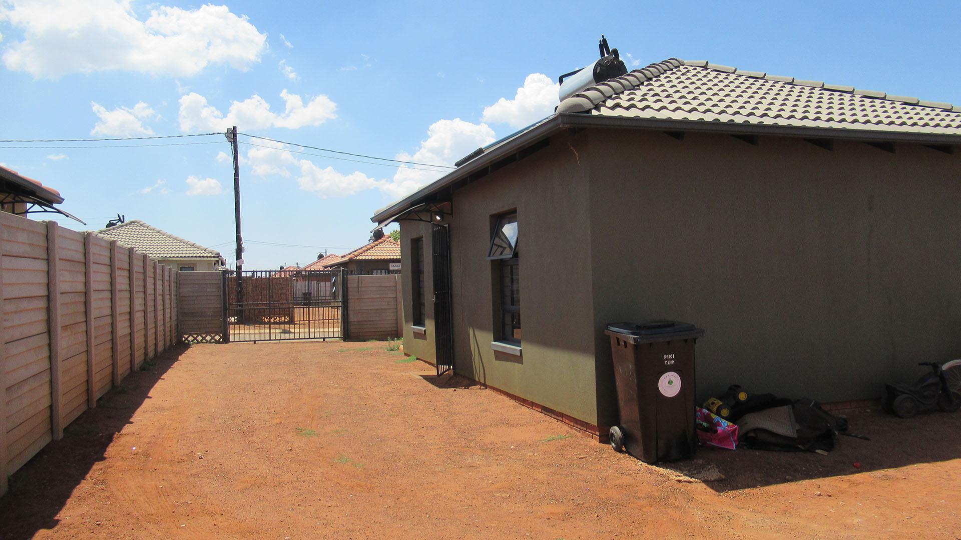 Backyard of property in Protea Glen