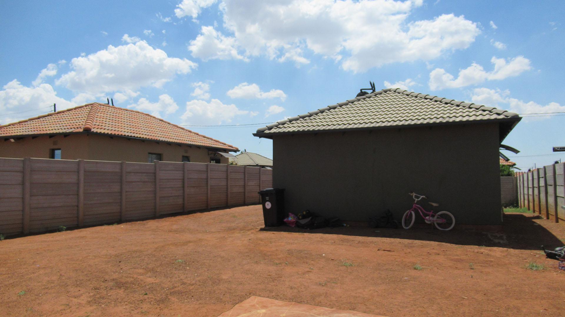 Backyard of property in Protea Glen