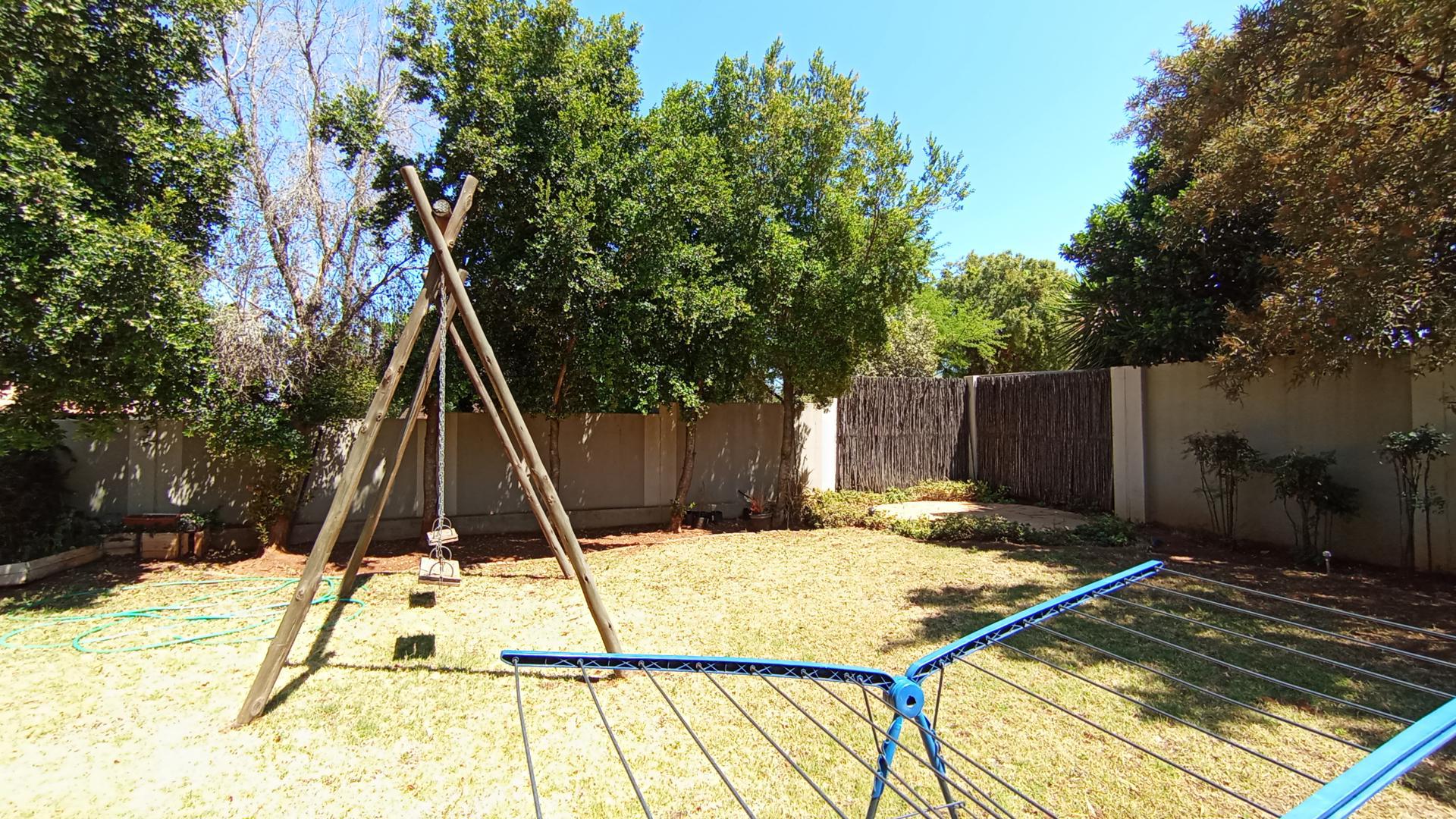Backyard of property in The Wilds Estate