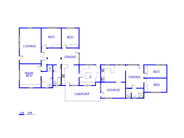 Floor plan of the property in Florentia