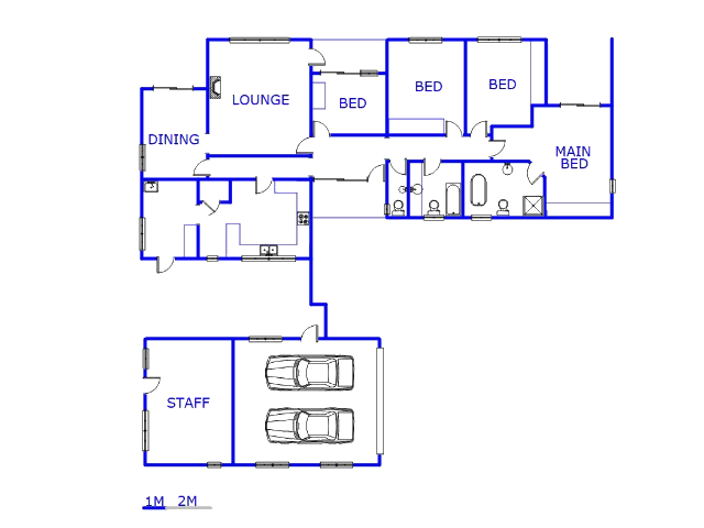 Floor plan of the property in Sunninghill