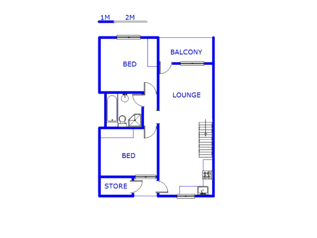 Floor plan of the property in Chase Valley