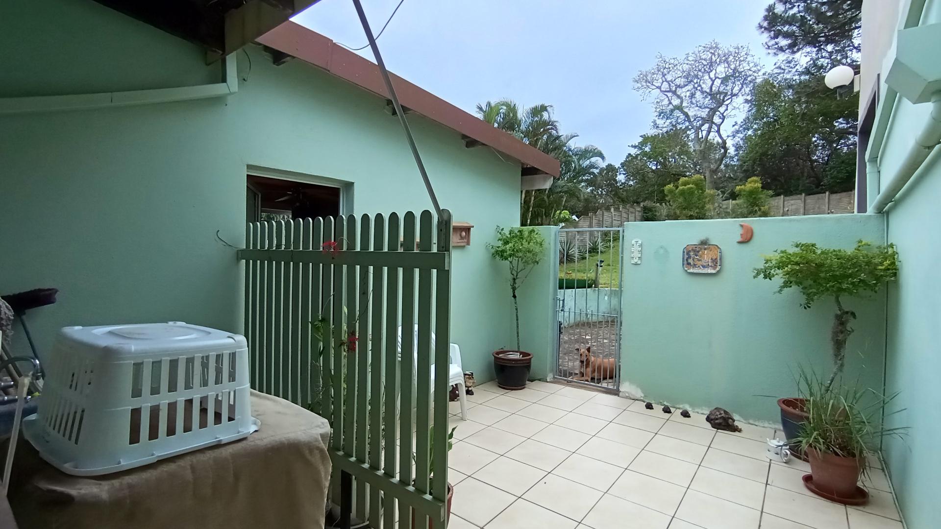 Backyard of property in Uvongo