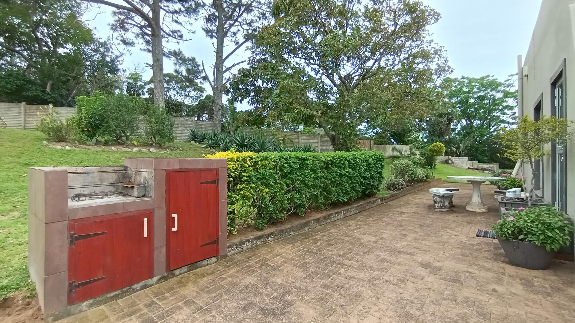 Backyard of property in Uvongo