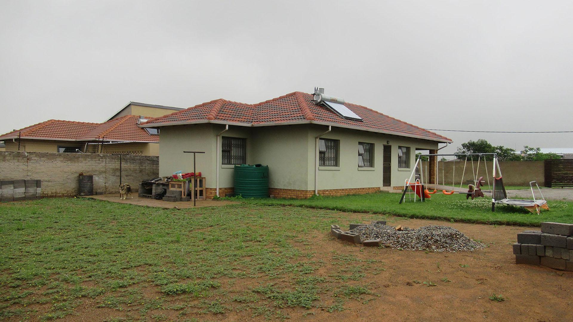 Backyard of property in Azaadville Gardens