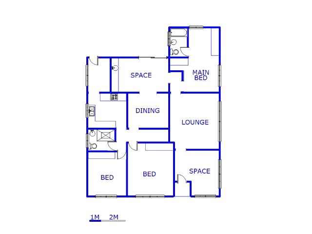 Floor plan of the property in Gerdview