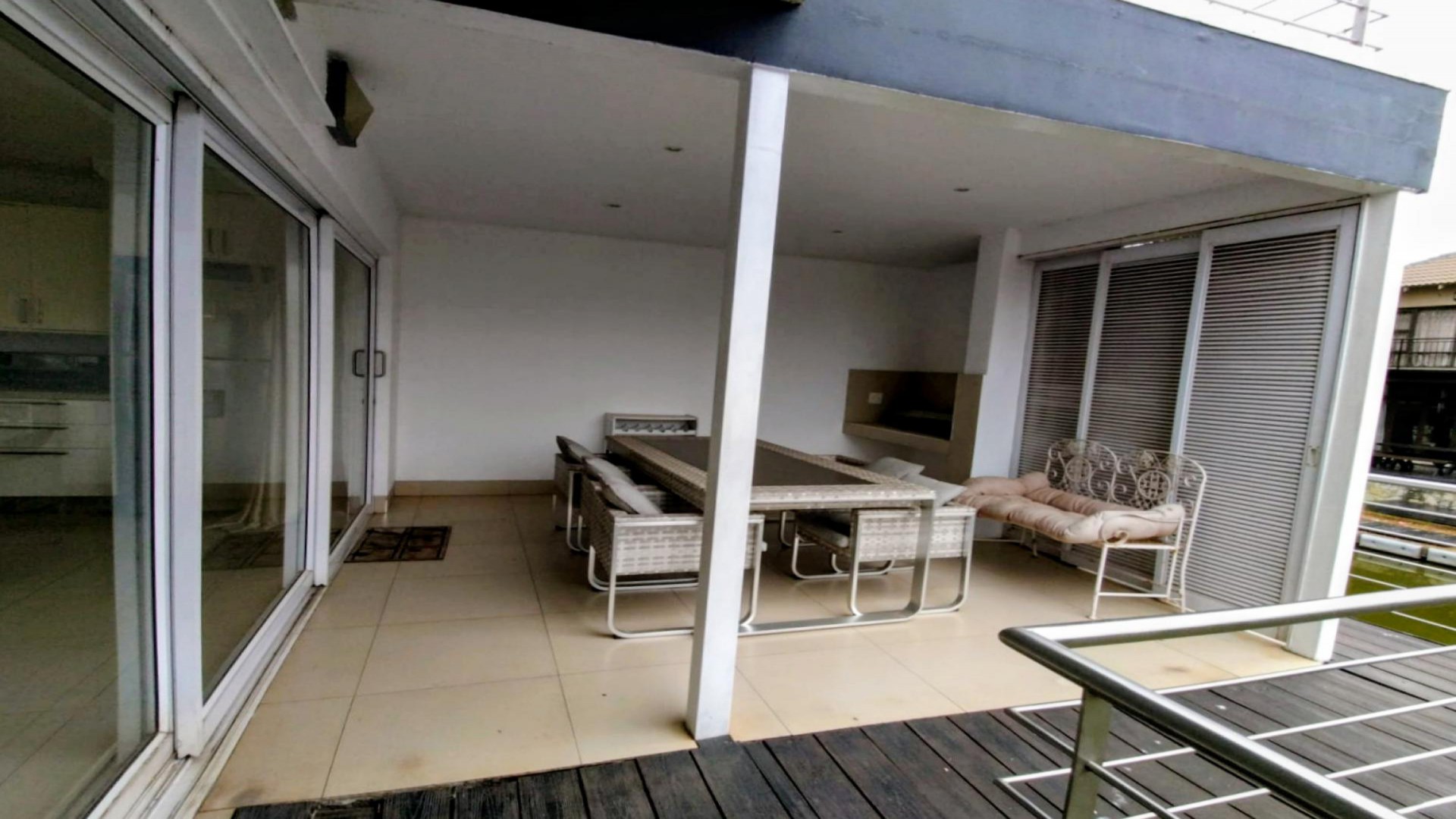 Patio of property in Hartebeesfontein