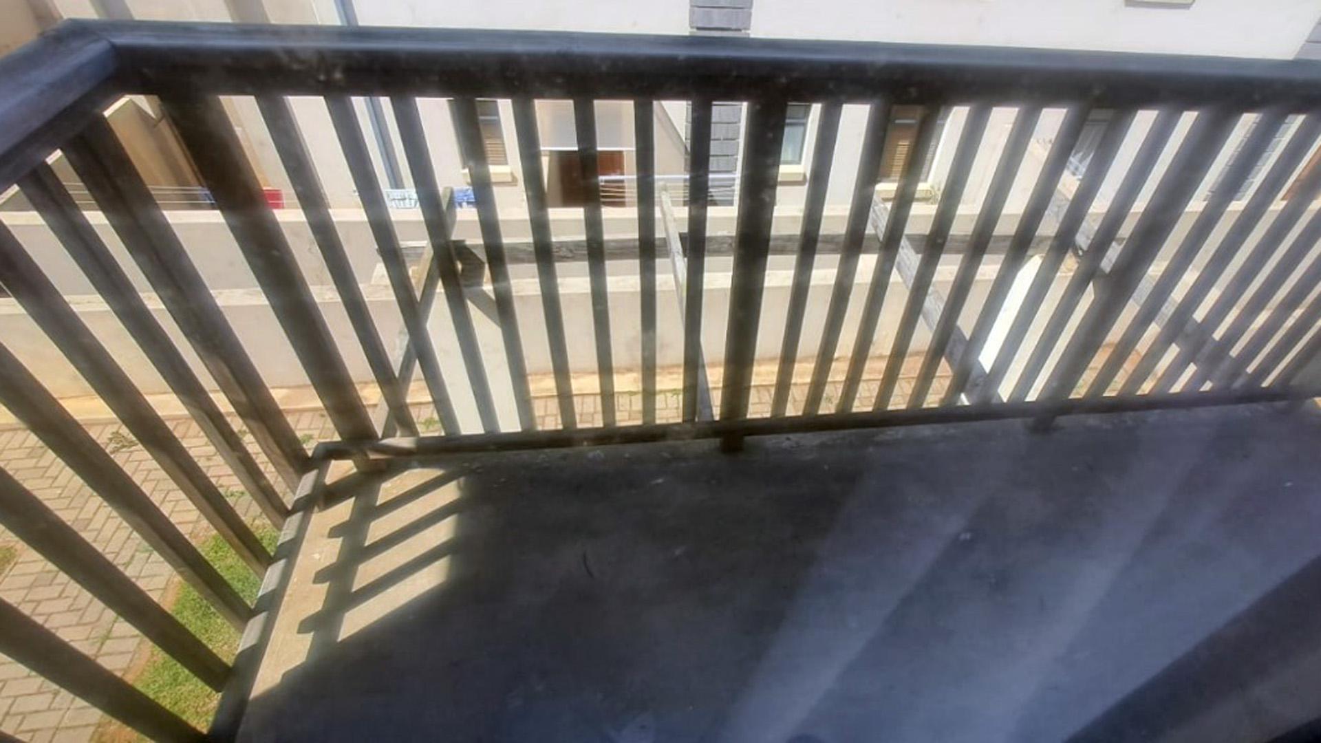 Balcony of property in Kidds Beach