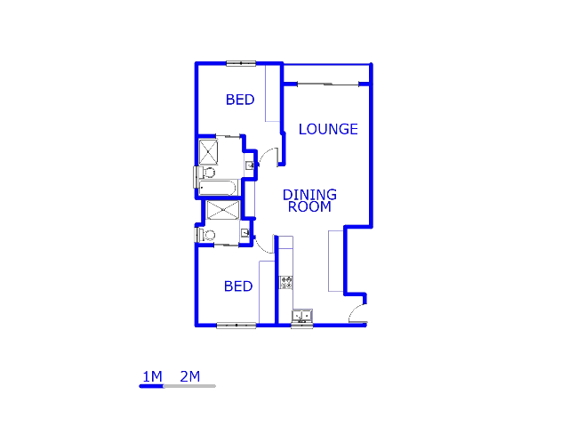 Floor plan of the property in Montana