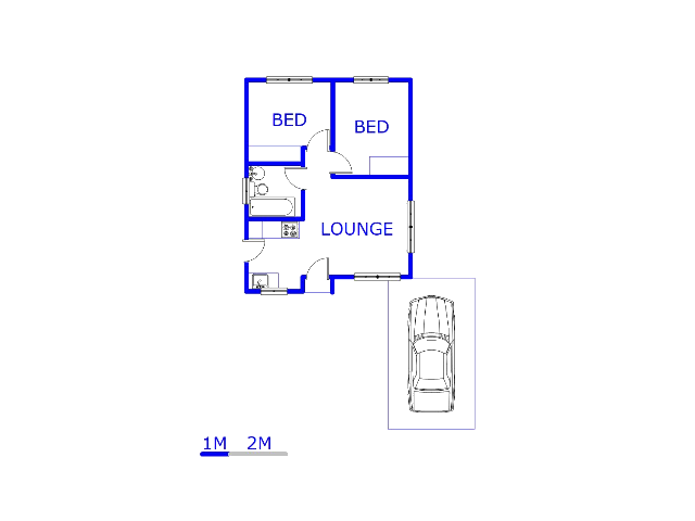 Floor plan of the property in Soshanguve East