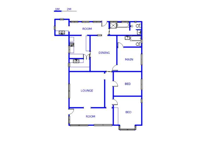 Floor plan of the property in Mount Vernon 