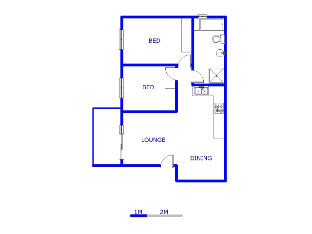 1st Floor - 68m2 of property for sale in Burgundy Estate