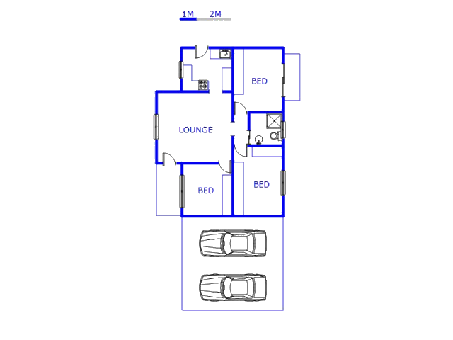 Floor plan of the property in Woodlands - PMB
