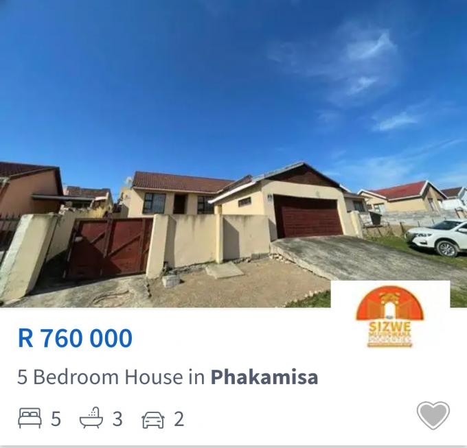 5 Bedroom House for Sale For Sale in Phakamisa - MR695600