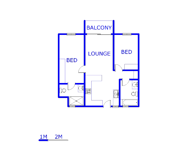Floor plan of the property in Midridge Park