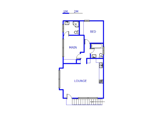 Floor plan of the property in Illovo Beach