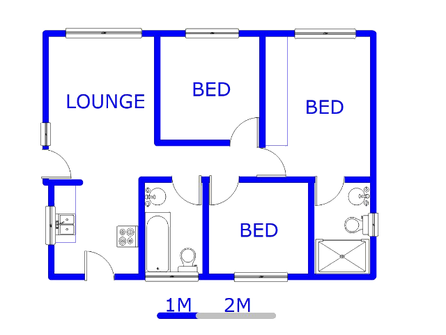 Floor plan of the property in Alliance
