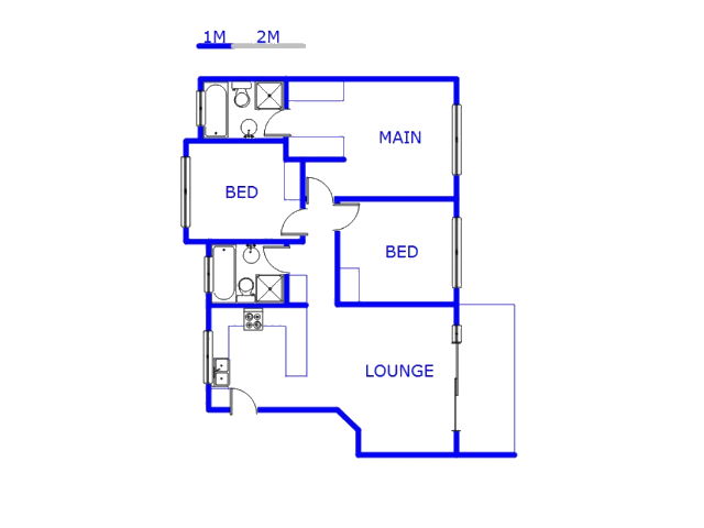 Floor plan of the property in Rand Collieries Sh
