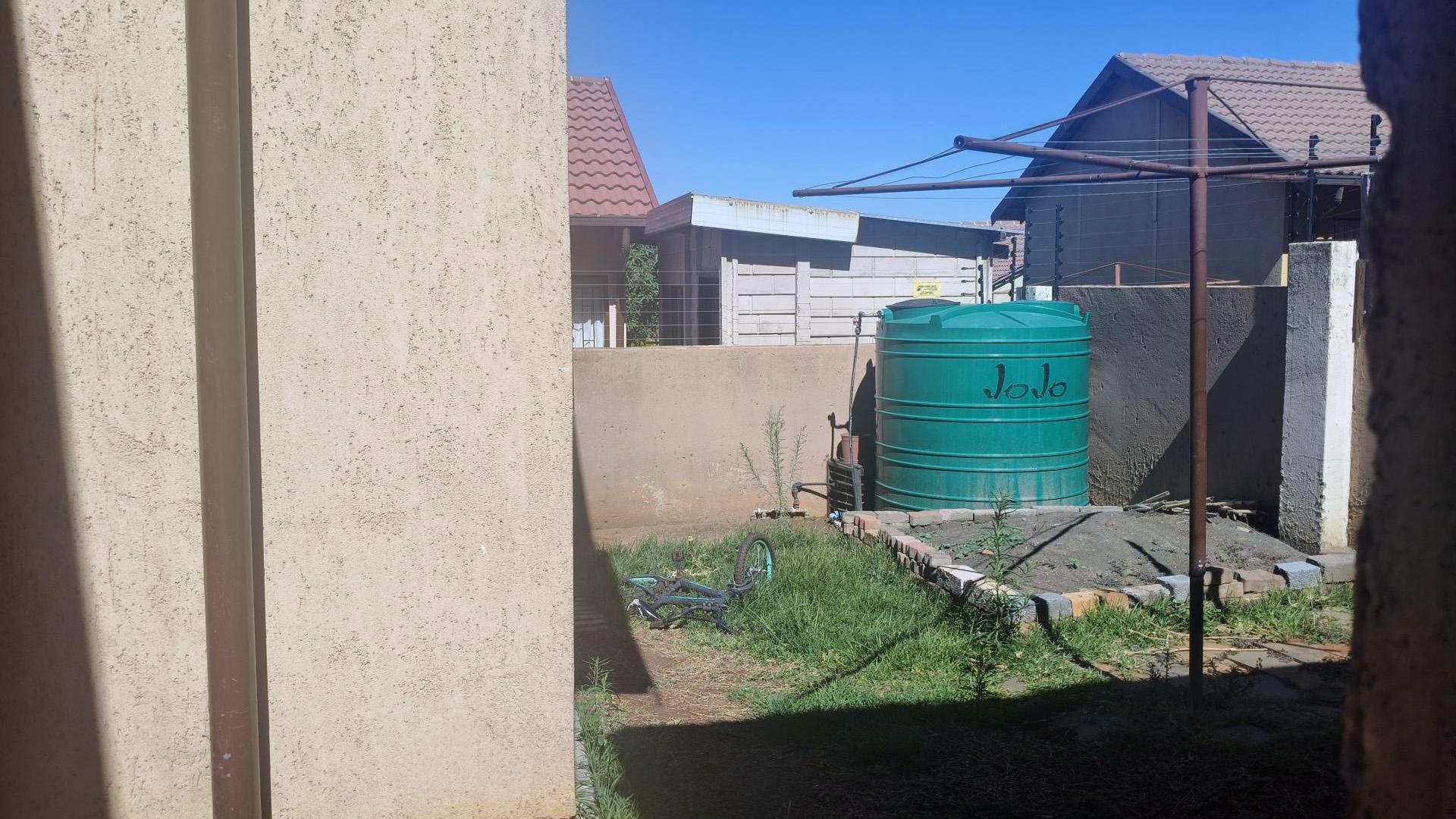 Backyard of property in Tlhabane West
