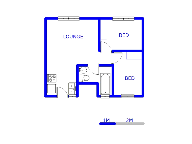 Floor plan of the property in Sky City