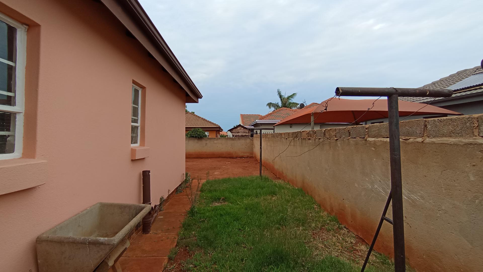 Backyard of property in The Orchards