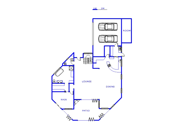 Floor plan of the property in Vanderbijlpark