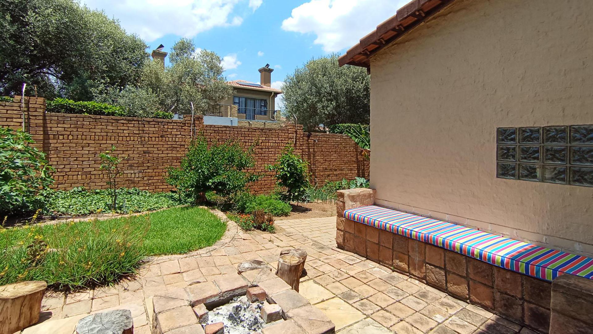 Backyard of property in The Wilds Estate