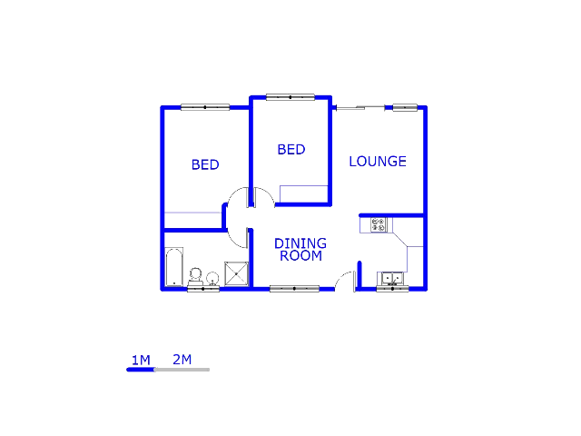 Floor plan of the property in The Reeds