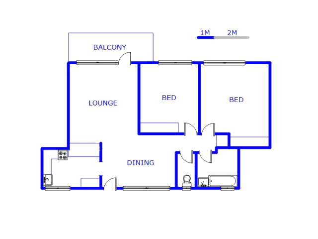 Floor plan of the property in Lyndhurst