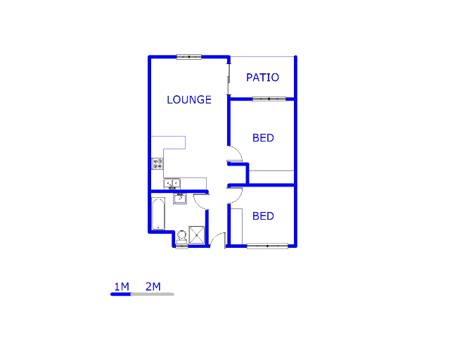 Floor plan of the property in Glen Austin AH (Midrand)