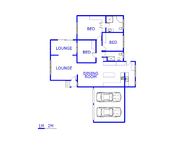 Floor plan of the property in Amberfield