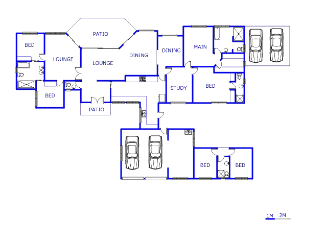 Floor plan of the property in Ferndale - JHB