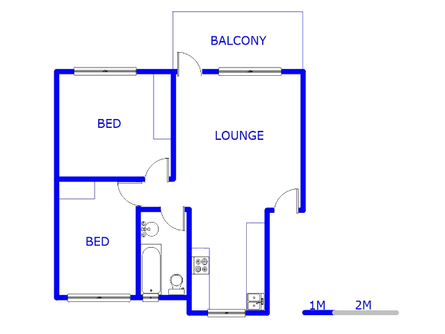 Floor plan of the property in Radiokop